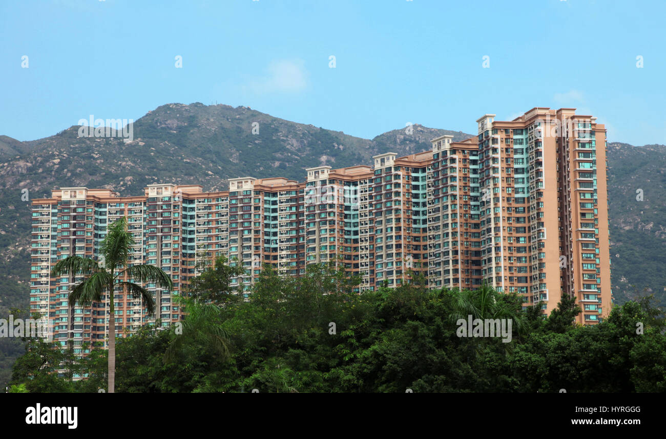 Gamme de tours à Hong Kong Banque D'Images