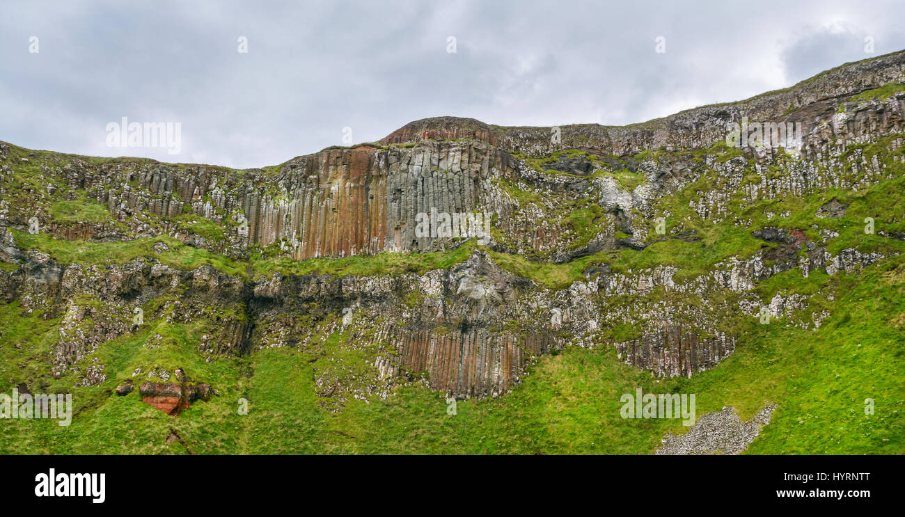 Rock formations un Giant's Causeway, comté d'Antrim, en Irlande du Nord Banque D'Images