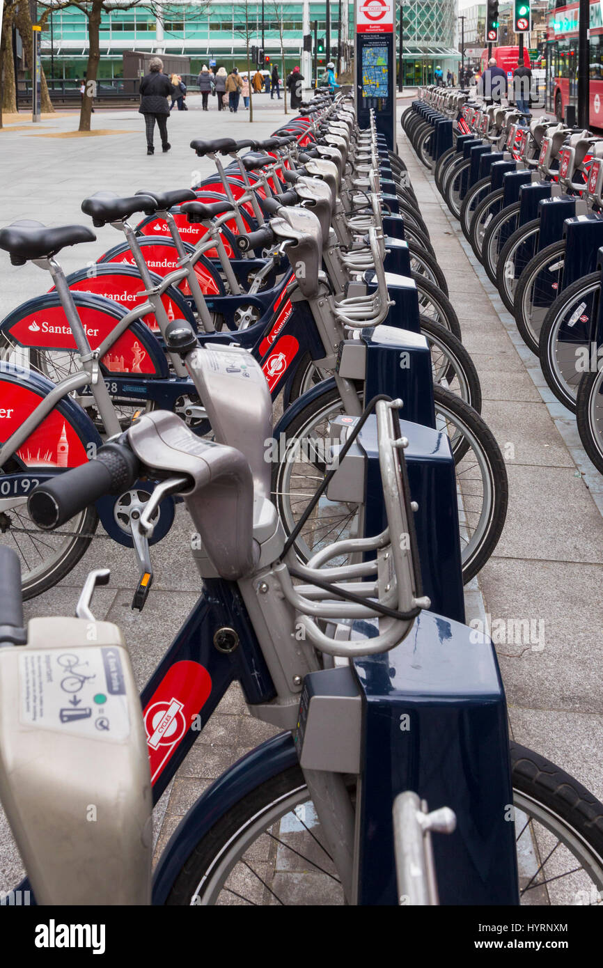 Location d' système de partage, London, England, UK Banque D'Images