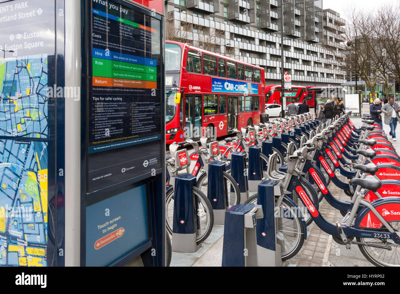 Location d' système de partage, London, England, UK Banque D'Images