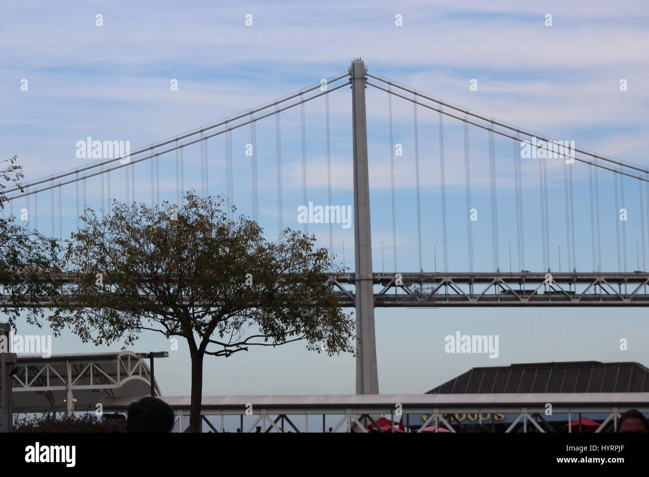 San Francisco Oakland Bay Bridge Banque D'Images