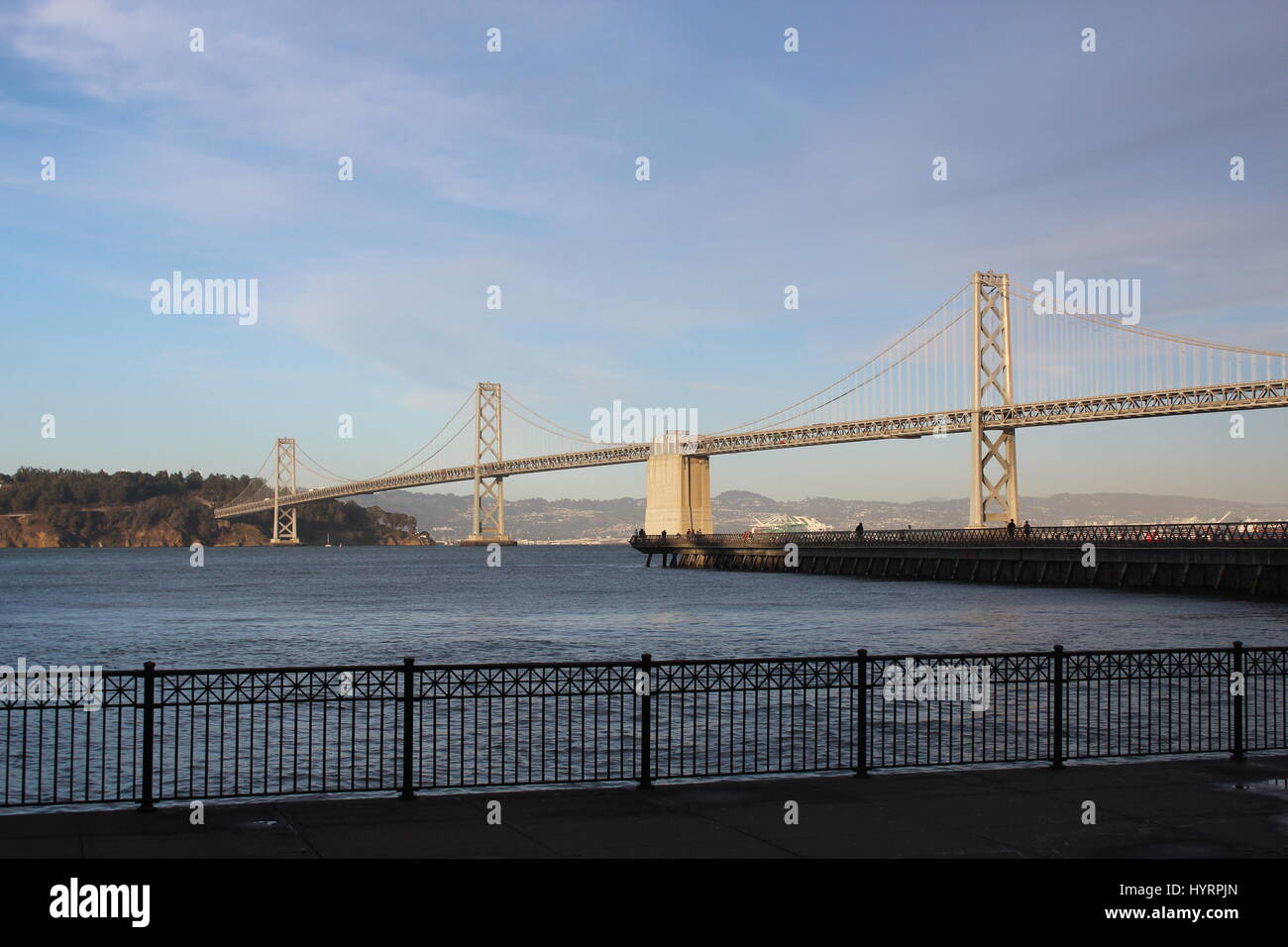 San Francisco Oakland Bay Bridge Banque D'Images