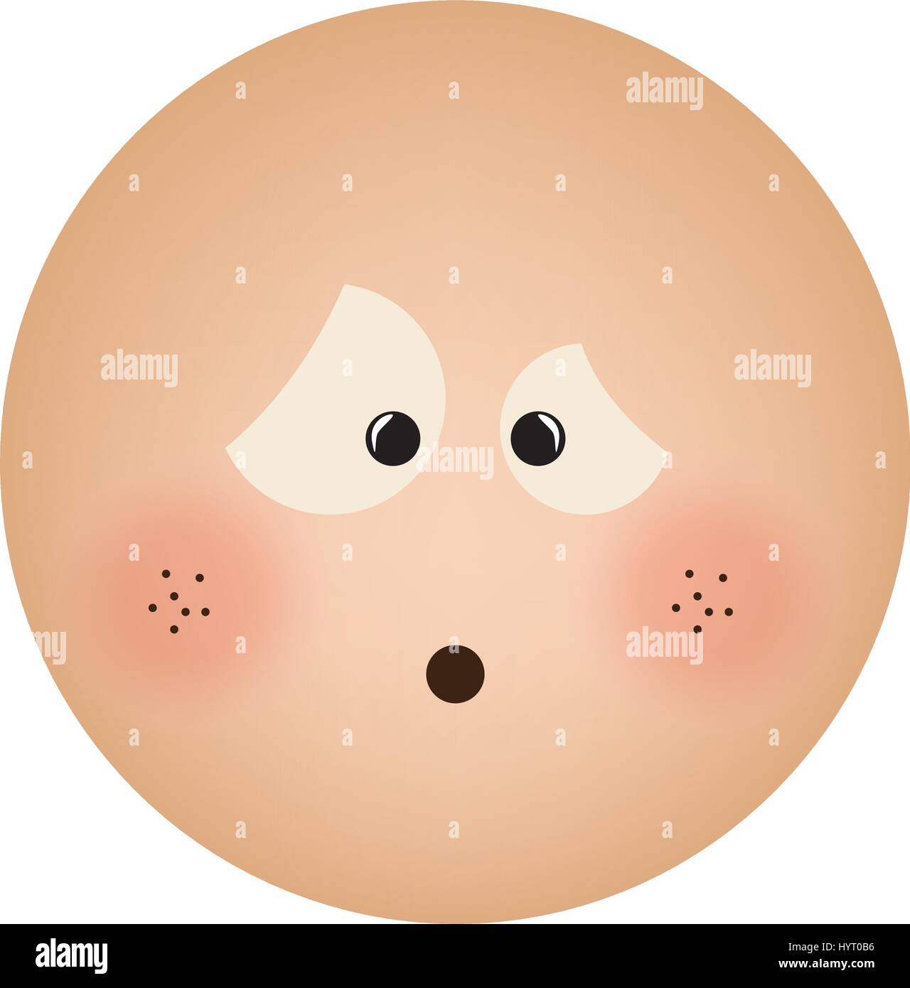 Yeux Perplexe Emoticone Banque d'images vectorielles - Alamy