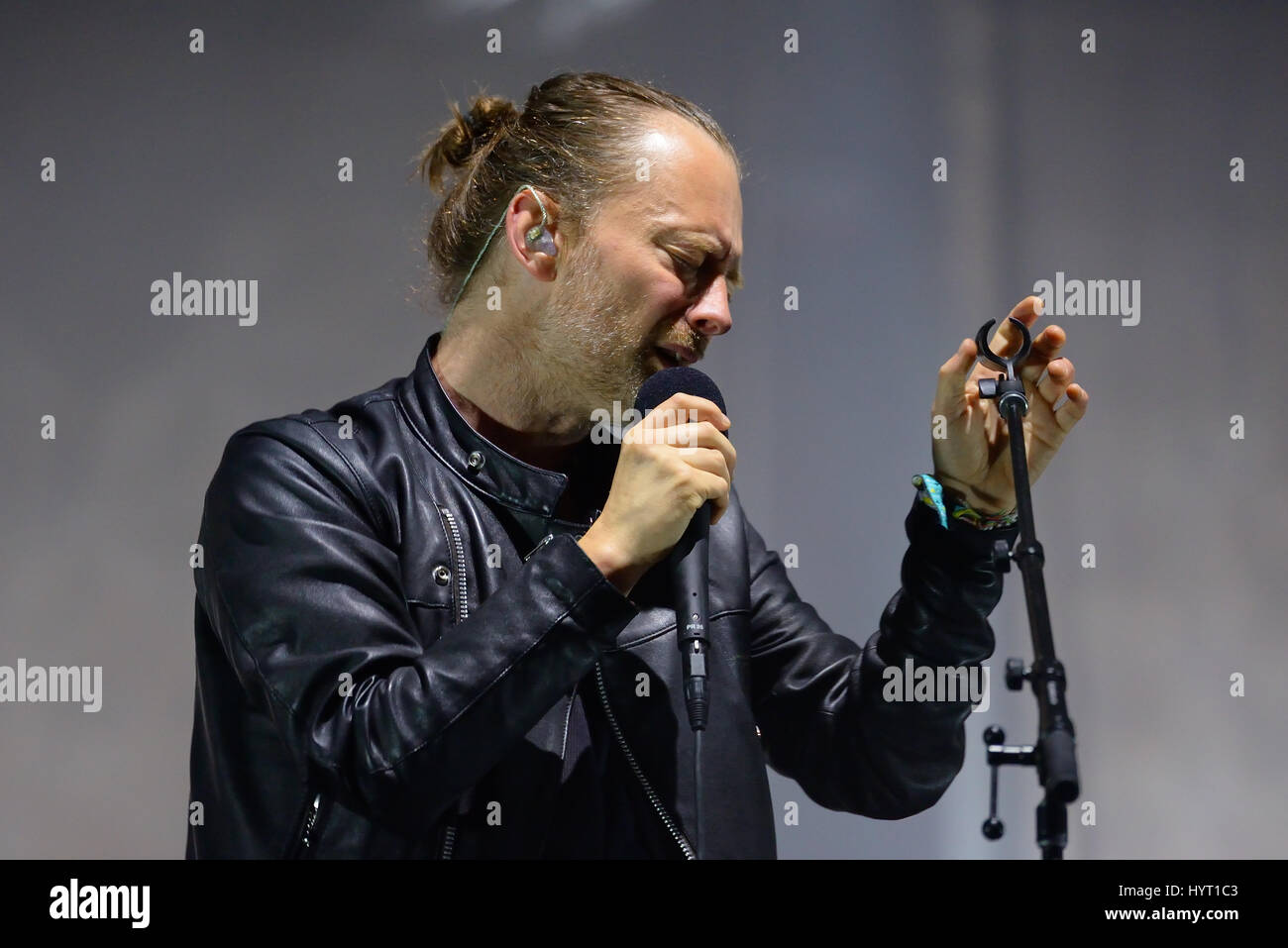 Barcelone - juin 3 : Radiohead (band) produisent en concert au Primavera Sound Festival 2016 le 3 juin 2016 à Barcelone, Espagne. Banque D'Images