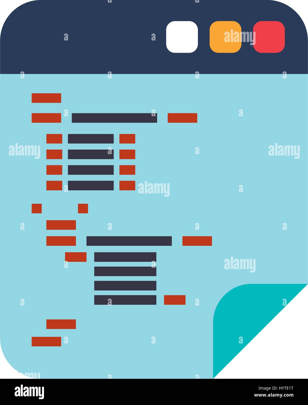 Code de programmation HTML vecteur icône illustration graphic design ...