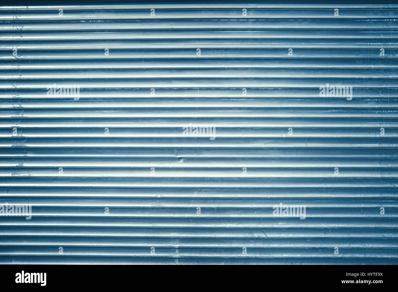 Grunge bleu métal recouverte d'une paroi, arrière-plan ou la texture. Banque D'Images
