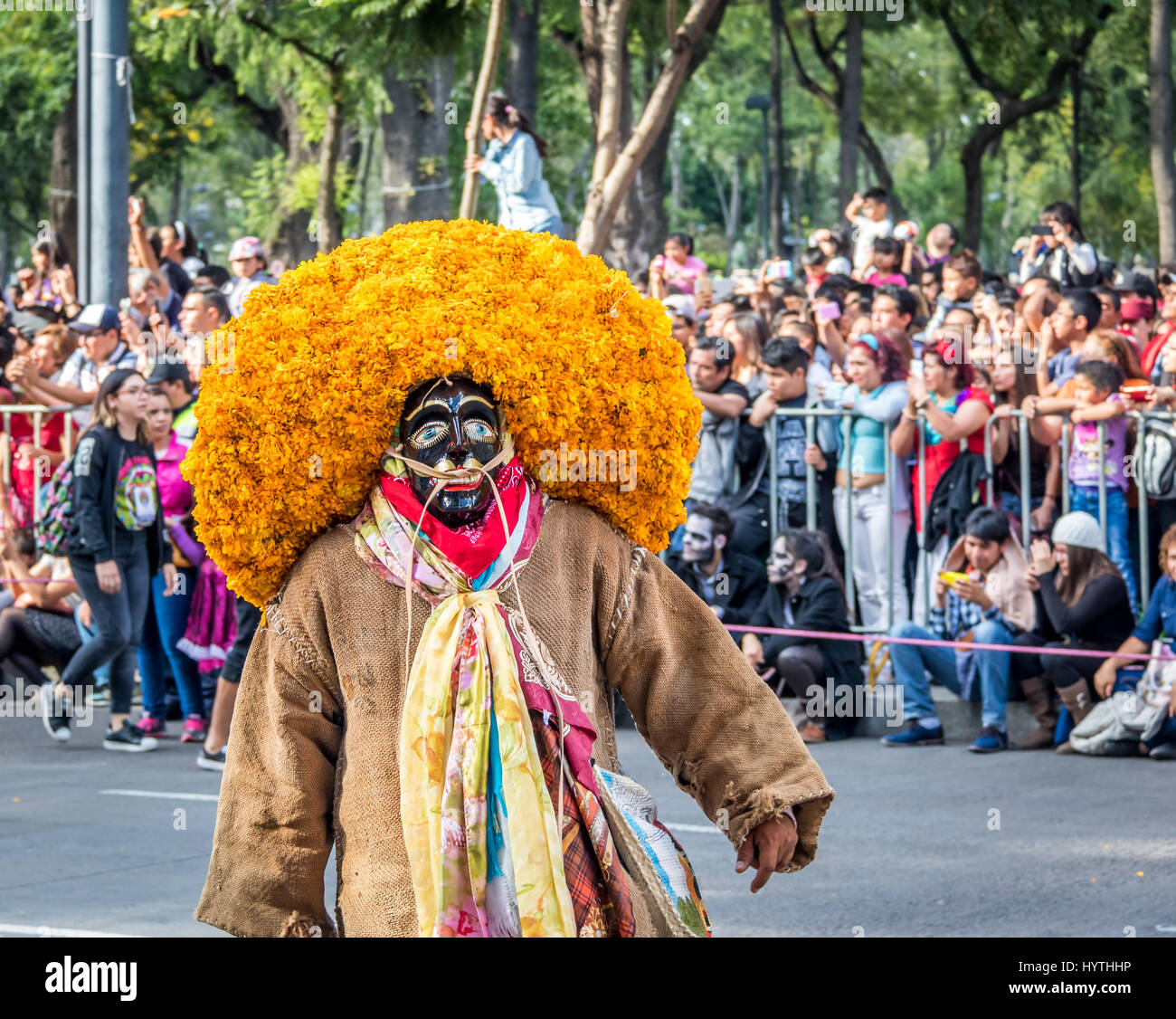Le Jour des morts (Dia de los Muertos) défilé dans la ville de Mexico - MEXIQUE Banque D'Images