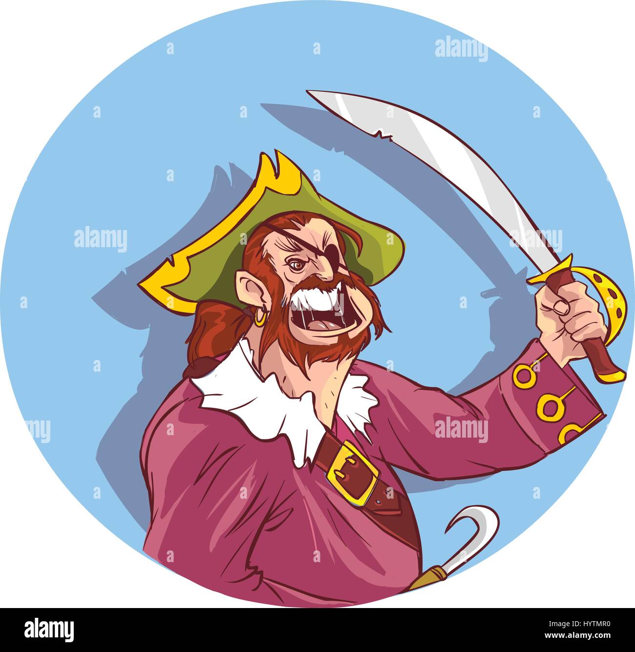 Vector illustration d'un pirates Illustration de Vecteur