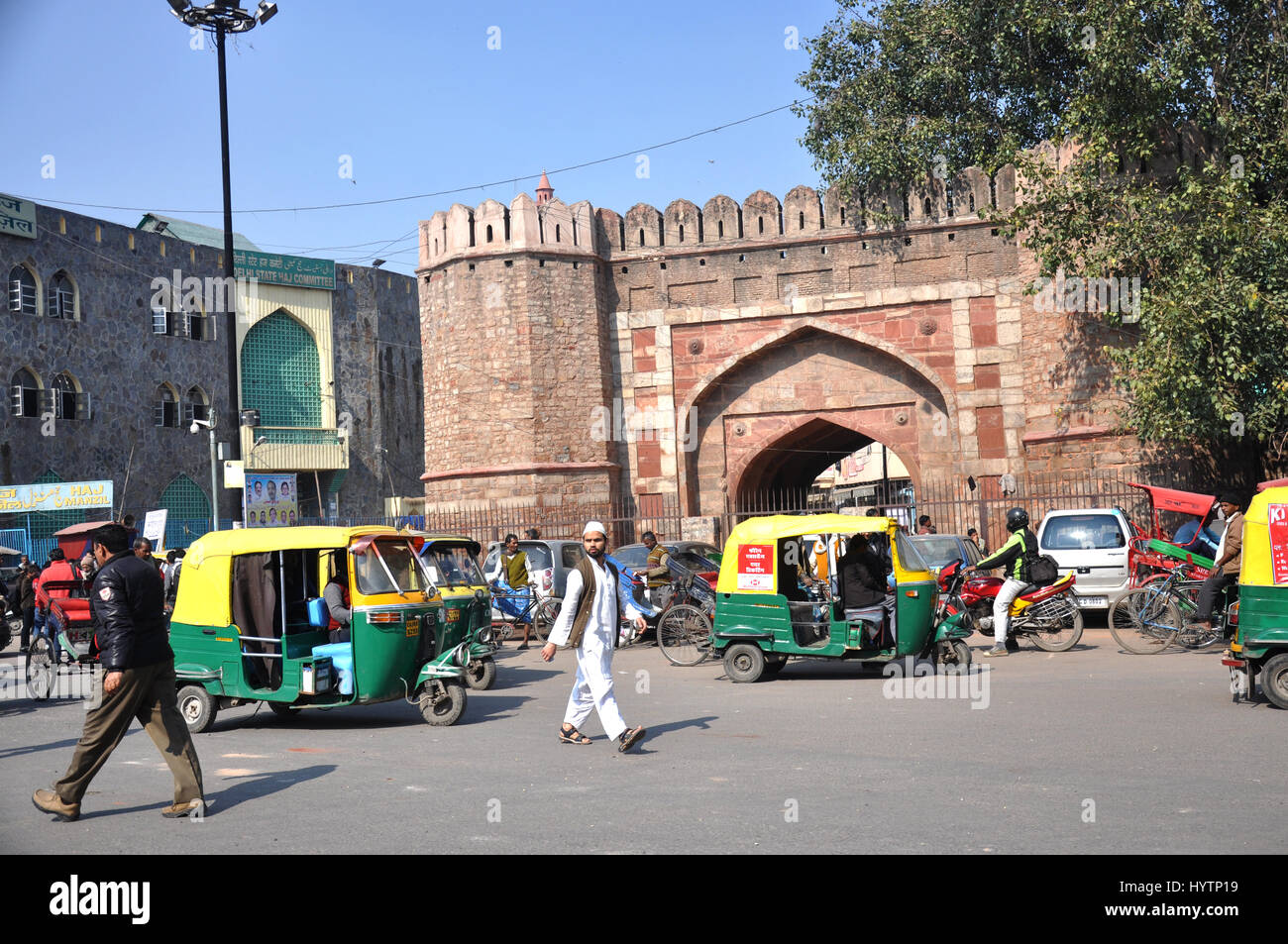 Turkman Gate, situé dans l'animé toujours congestionnées & environs de Old Delhi, Inde (Photo Copyright © par Saji Maramon) Banque D'Images