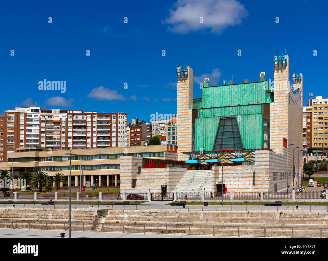 Palais des Festivals ou salle des fêtes à Santander Cantabrie Espagne ouvert en 1990 et conçu par Francisco Javier Saenz de Oiza Banque D'Images