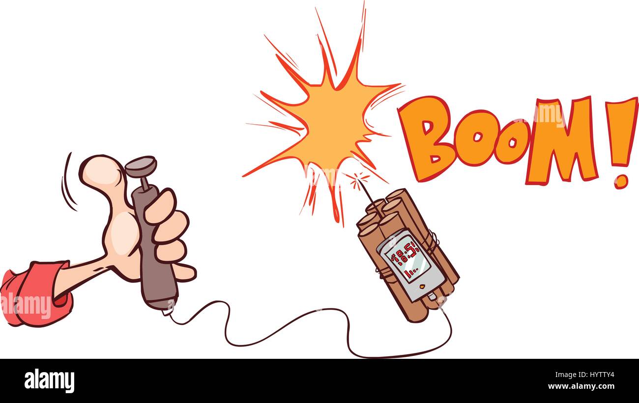 Boom de la dynamite. Comic Book explosion Illustration de Vecteur