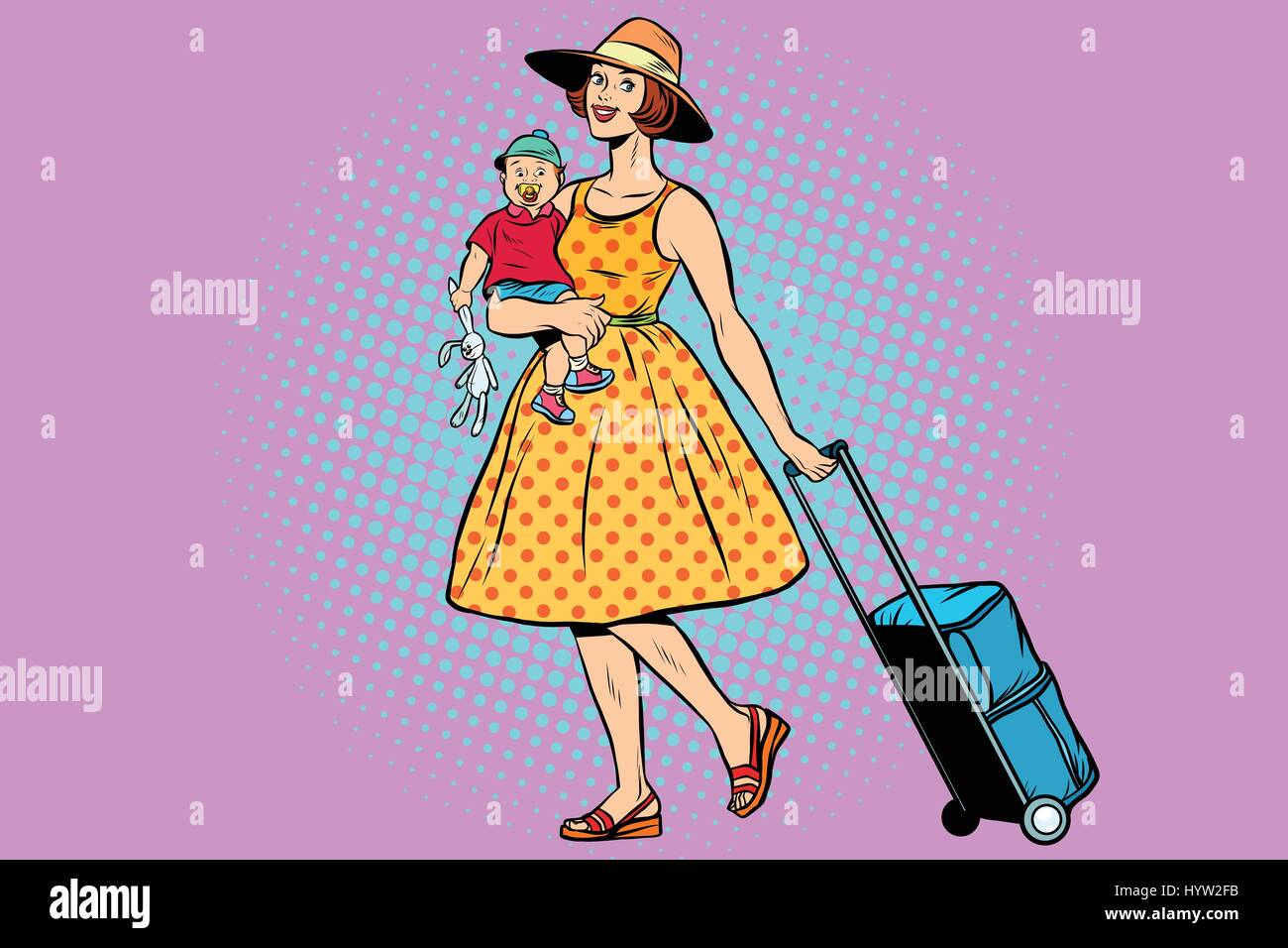 Petite maman Banque d'images vectorielles - Alamy