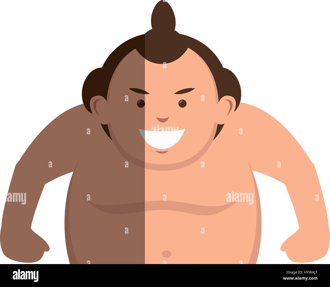 Sumo wrestler avatar vecteur illustration design de caractère Illustration de Vecteur