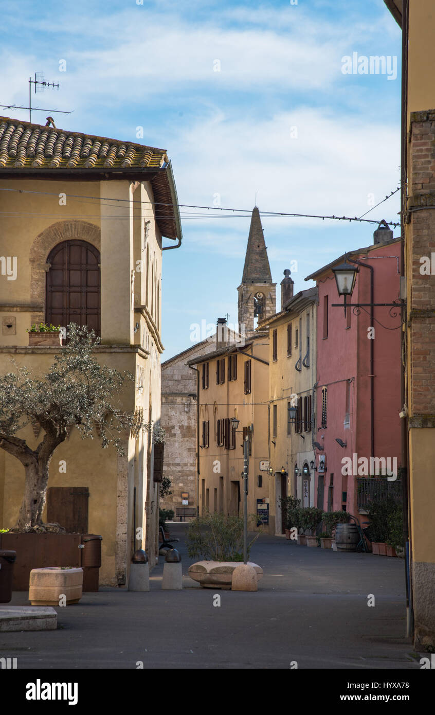 Vieux village italien, Magliano en Toscane Banque D'Images