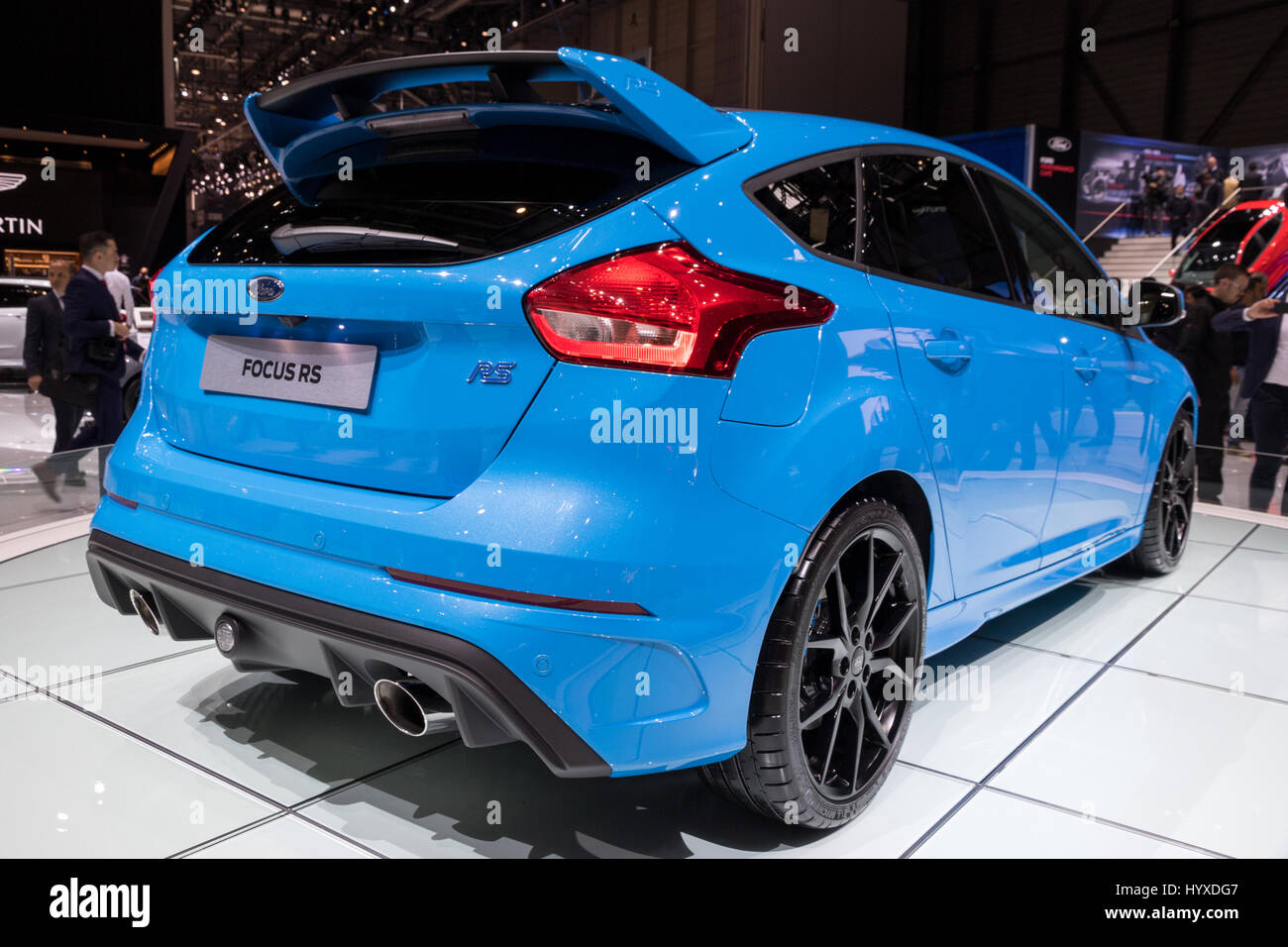 Genève, Suisse - mars 7, 2017 : Ford Focus RS location présenté à la 87e Salon International de l'Automobile de Genève. Banque D'Images