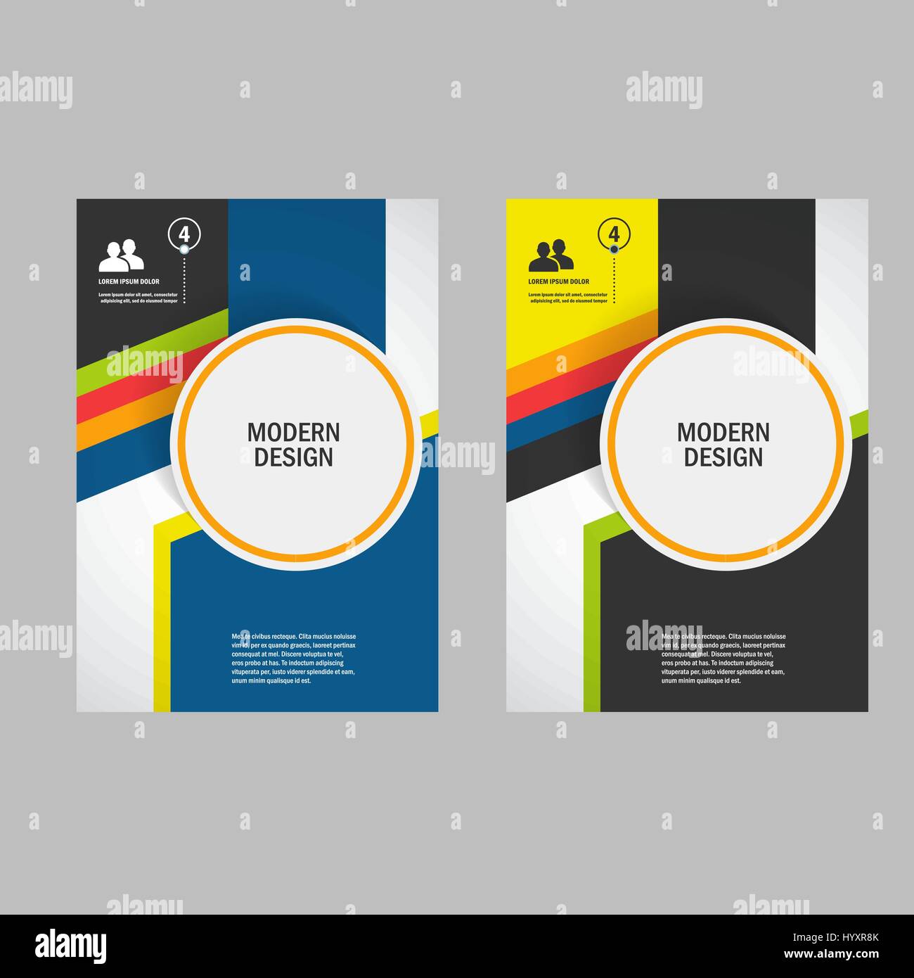 Conception de la couverture vecteur conception brochure en format A4 Illustration de Vecteur