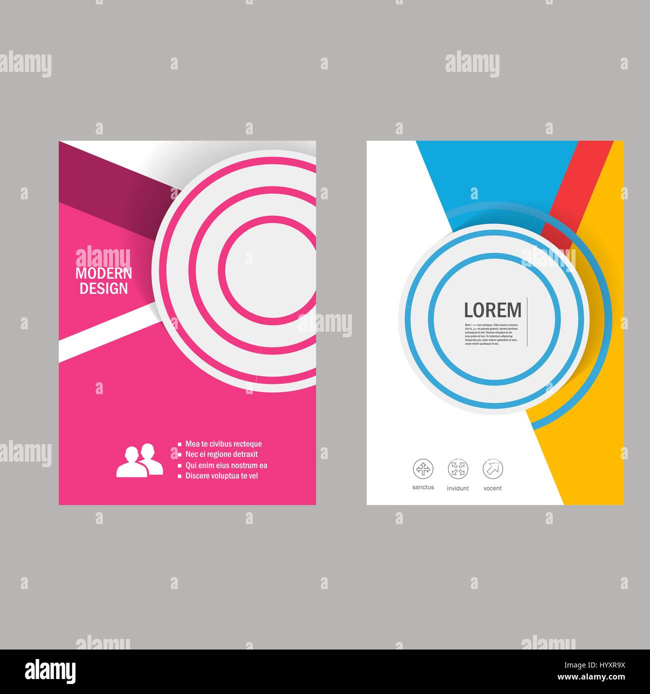 Conception de la couverture vecteur conception brochure en format A4 Illustration de Vecteur