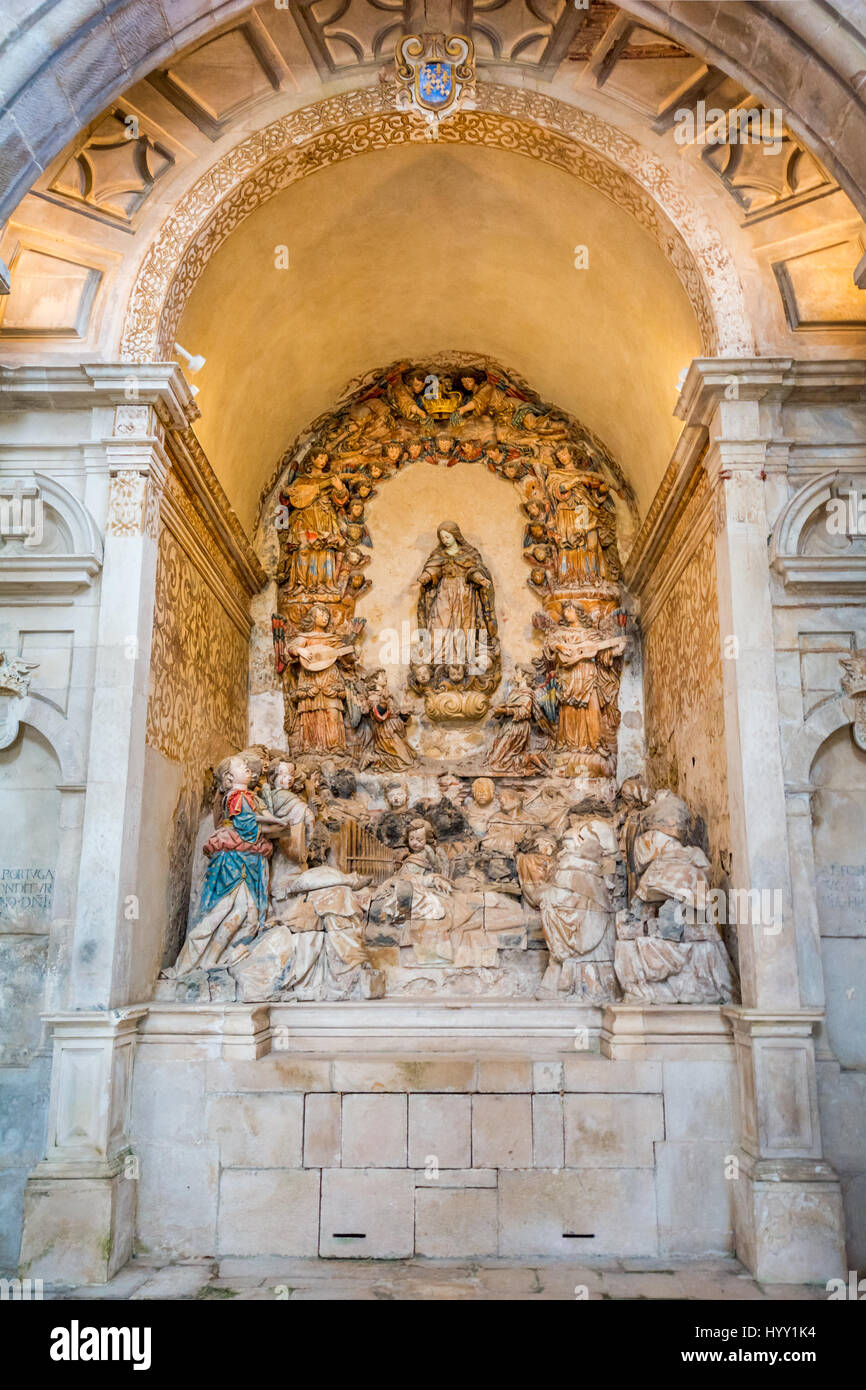 Chapelle de St Bernard, Alcobaca Monastery, Alcobaça, Portugal 03 Juillet 2016 Banque D'Images