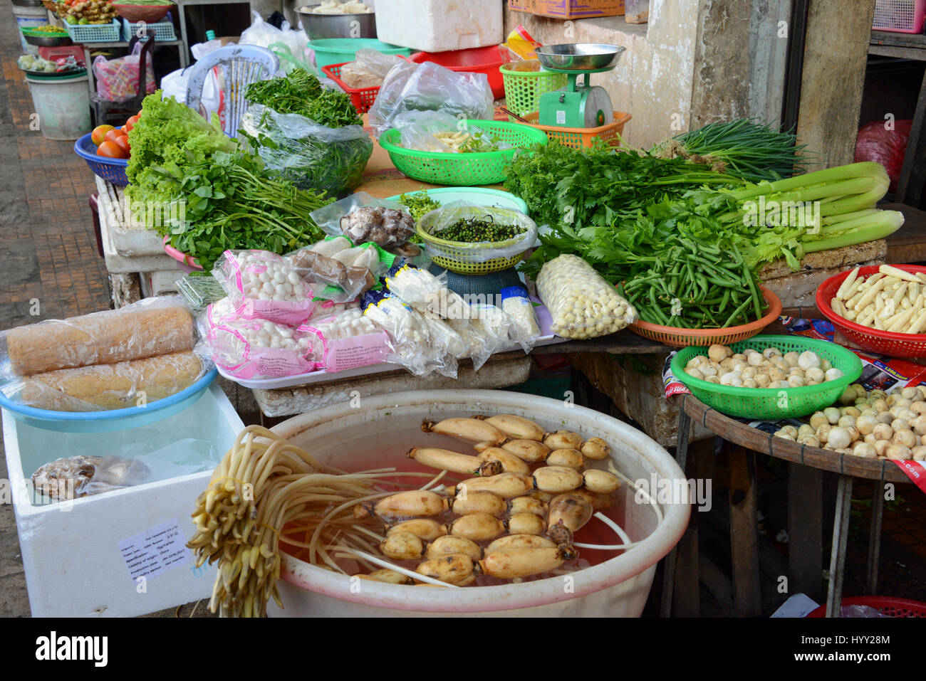 Marché cambodgien Banque D'Images