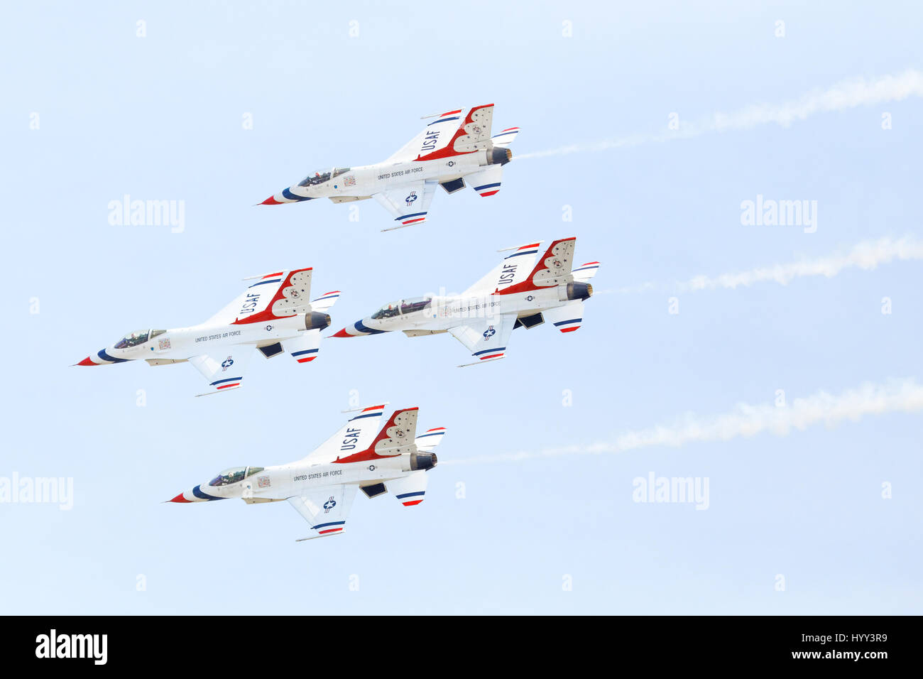 Les Thunderbirds de l'USAF à Melbounre Airshow 2017 Banque D'Images