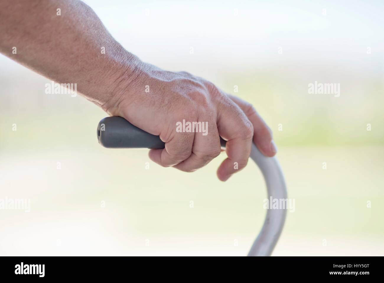 Senior déambulateur, Close up. Banque D'Images