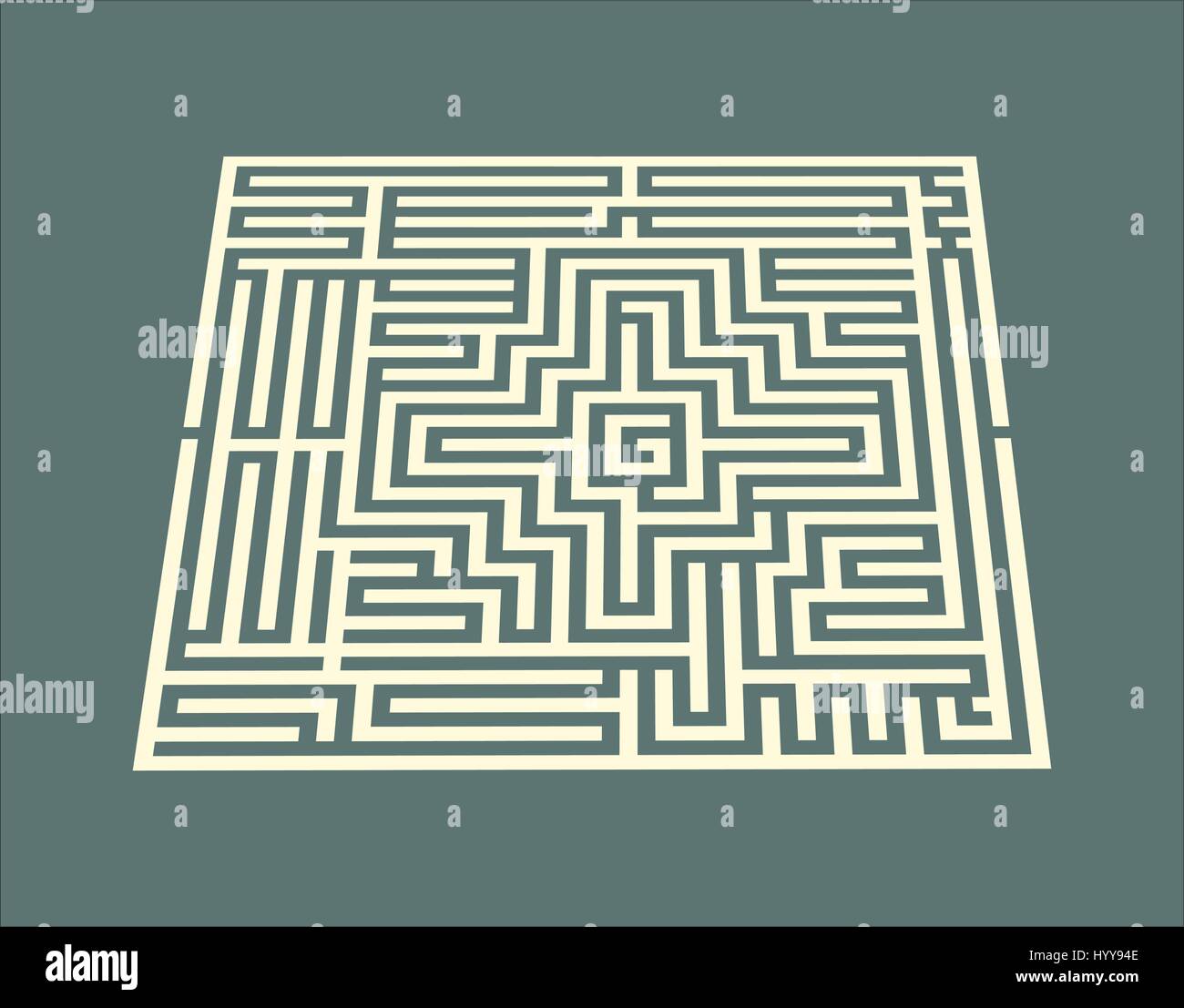 Vue sur le labyrinthe Illustration de Vecteur