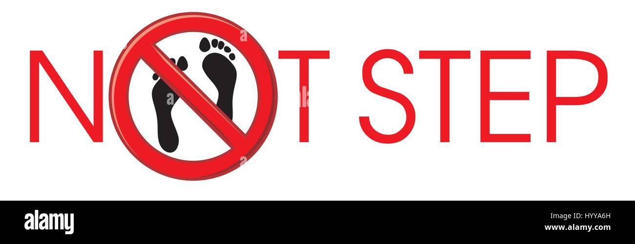 Étape pas pieds nus Illustration de Vecteur