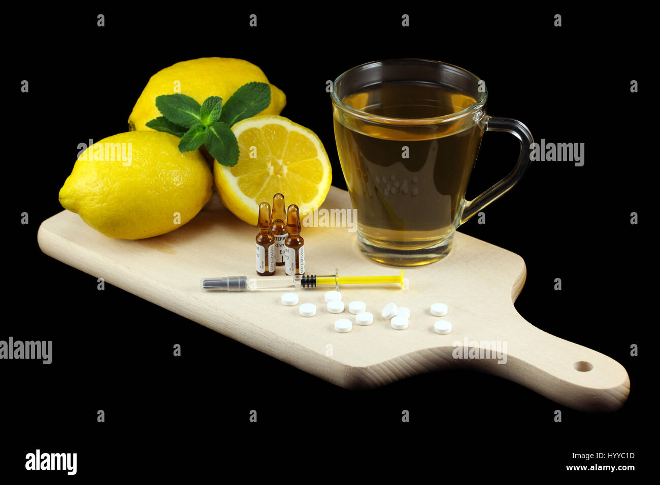 Remèdes de la grippe Banque D'Images