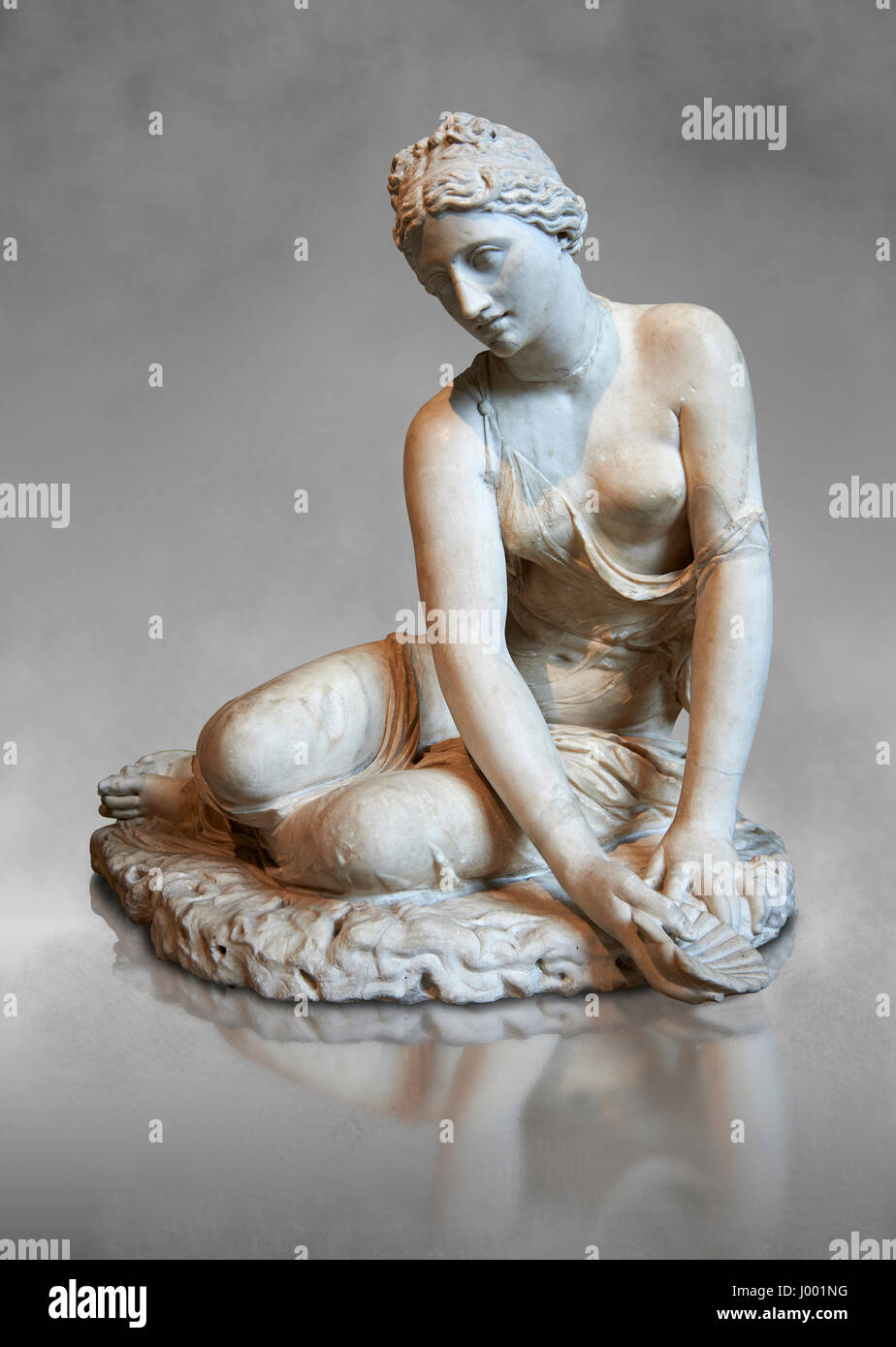 Nymphe avec un shell (une nymphe la coquille ), 1er 100 Roman statue en  marbre d'Italie, collection Borghèse . Musée du Louvre, Paris Cat No MR 309  Photo Stock - Alamy