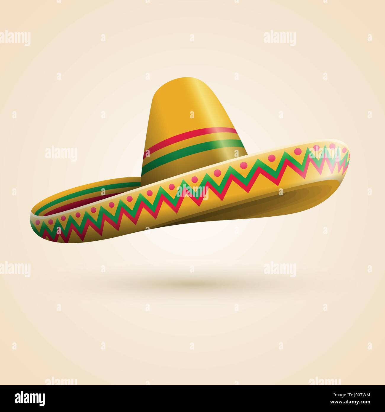 Le Cinco de Mayo hat. Vector illustration. Illustration de Vecteur