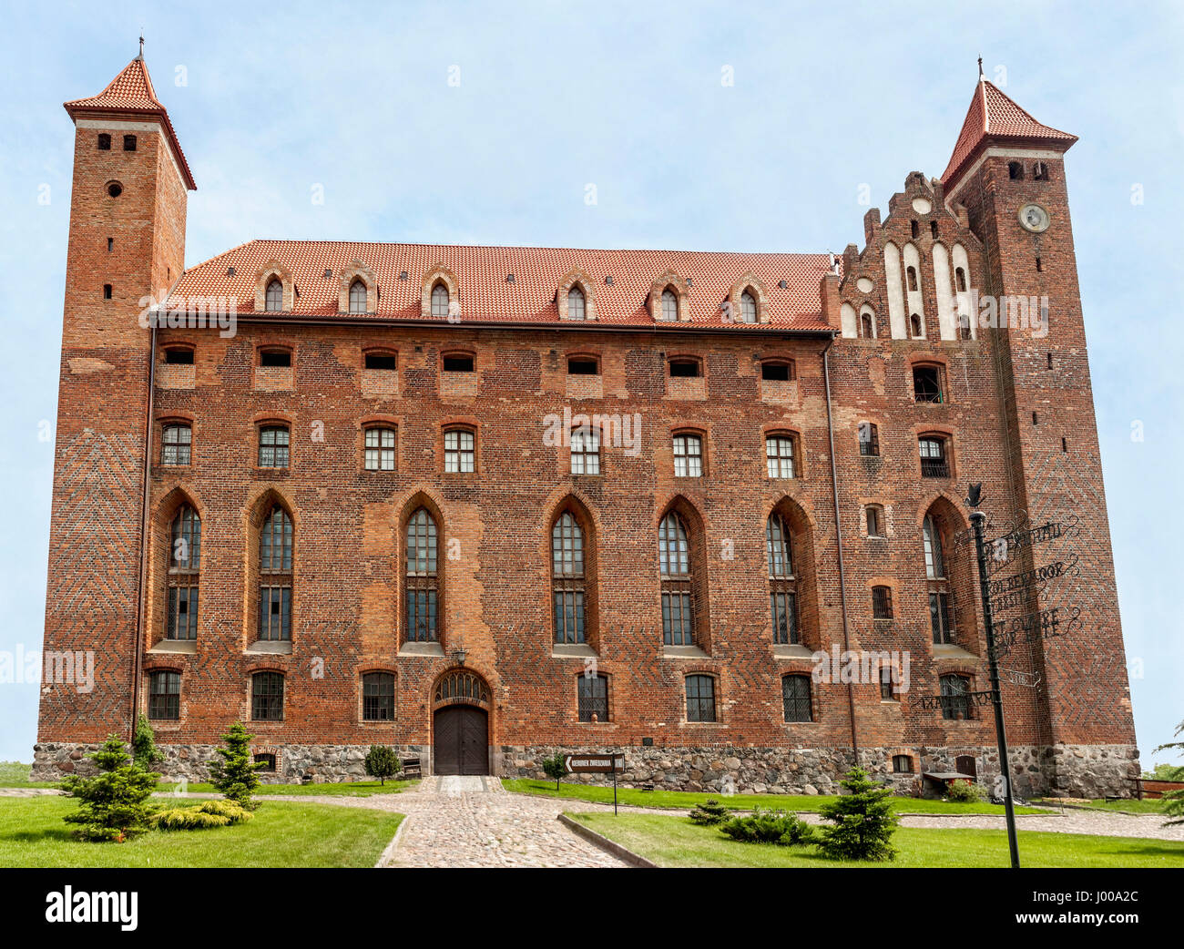 Château teutonique restauré dans Gniew, Pologne Banque D'Images