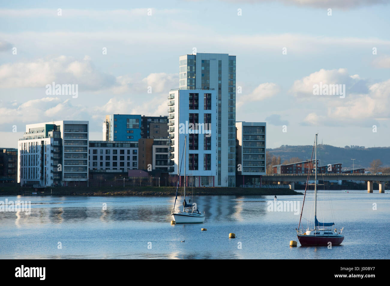 Appartement de luxe dans la baie de Cardiff à Cardiff, Pays de Galles, Royaume-Uni. Banque D'Images