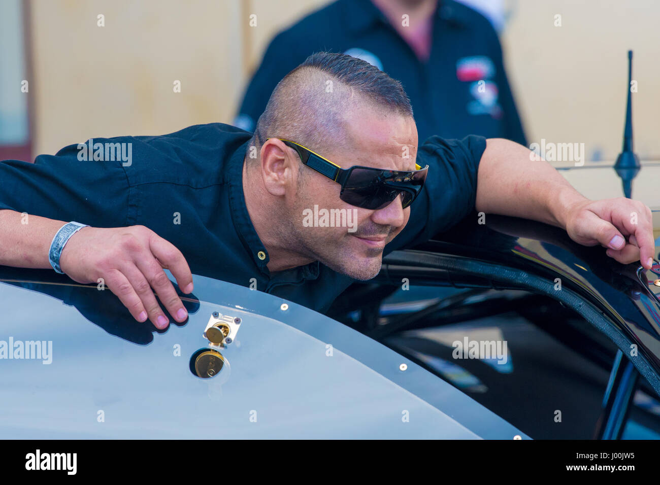 Sydney, Australie - 8 Avril 2017 : Propriétaire du groupe Queen Street / Douanes Mohamed Ibrahim vu à la 2017 Jamboree de Sydney-événement qui a eu lieu au Sydney Dragway. Photos montrent Mohamed Ibrahim. Credit : Pics triangulaires / Alamy Live News Banque D'Images