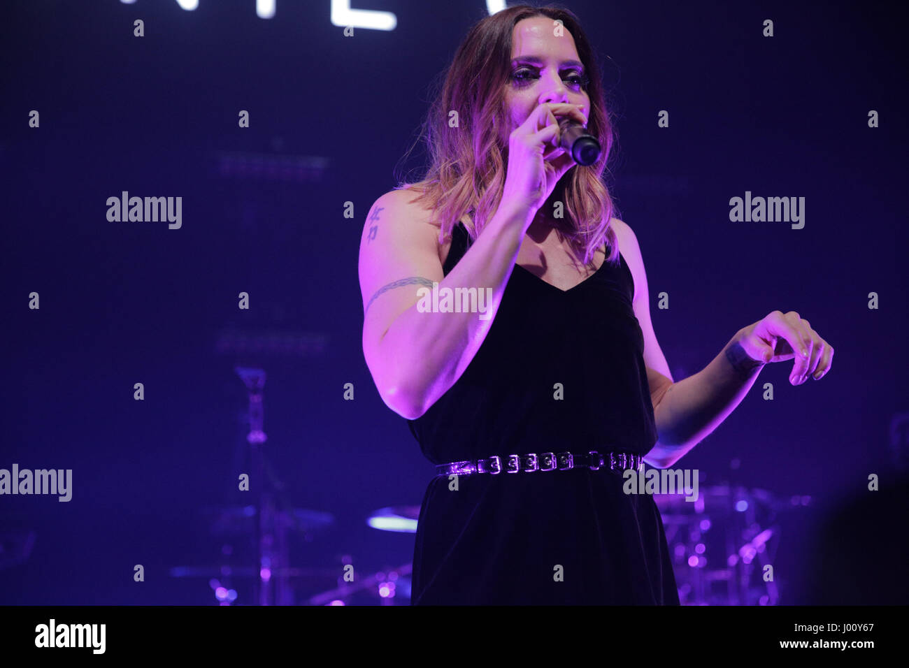 O2 Shepherd's Bush Empire, London, UK 8 avril 2017, Melanie C Melanie C L'exécution en concert à l'O2 Shepherd's Bush Empire, Crédit : Richard Soans/Alamy Live News Banque D'Images