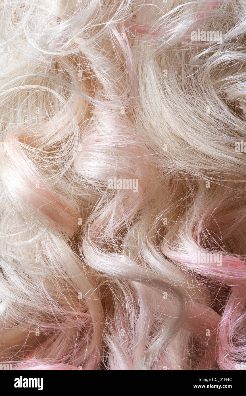 De beaux cheveux blonds comme une texture background composition. Soft focus. Banque D'Images