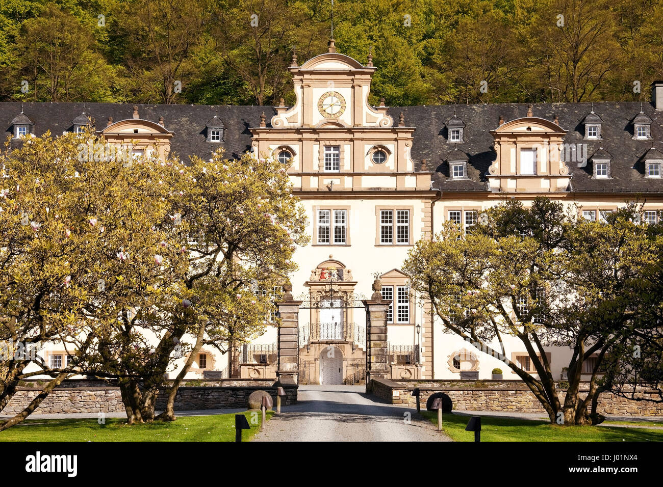 Château Ehreshoven, Engelskirchen, région du Bergisches Land, Rhénanie du Nord-Westphalie, Allemagne Château Banque D'Images