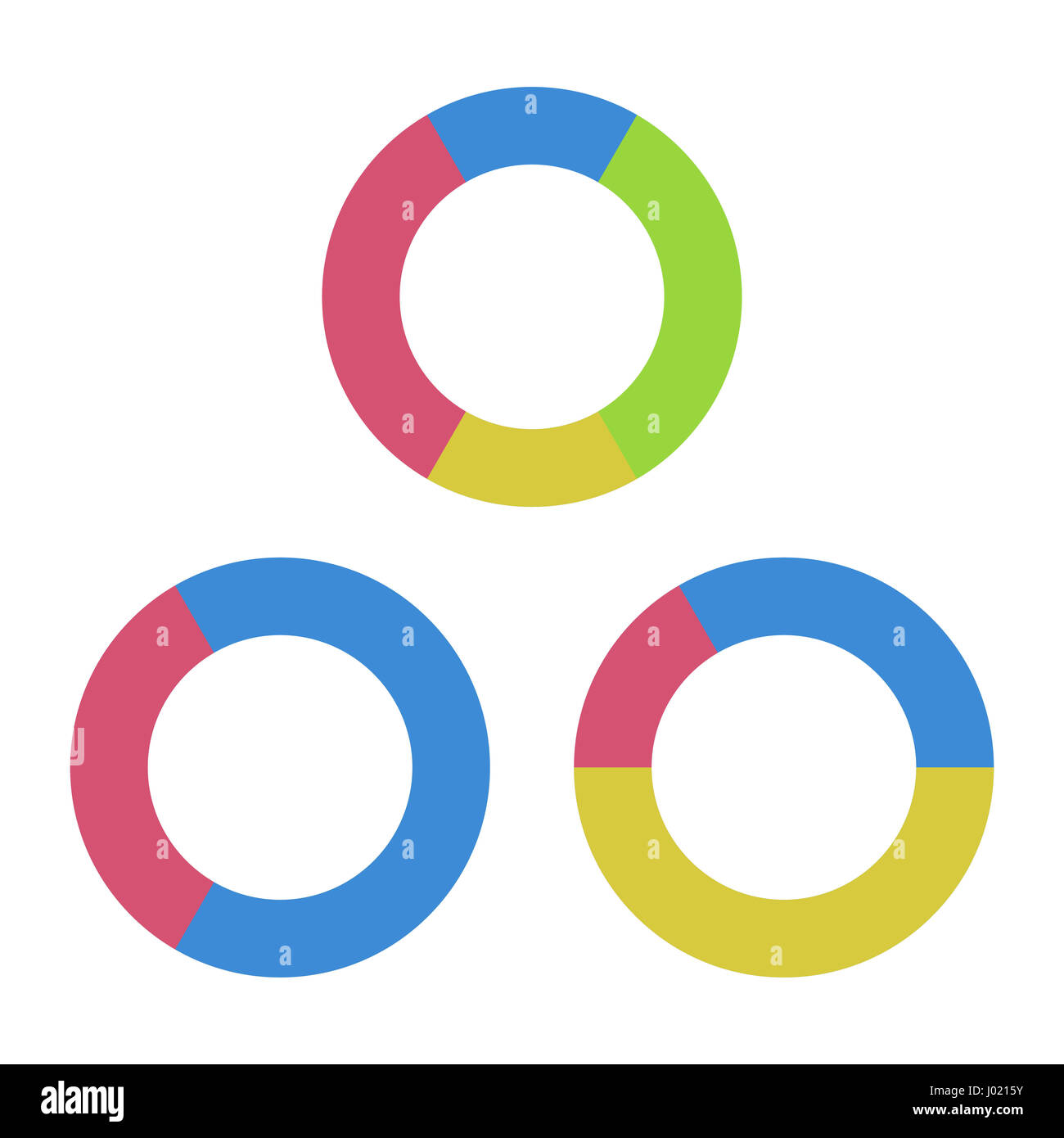 Ronde couleur graphique. L'élément de données de modèle pour l'infograph statistique, vector illustration Banque D'Images