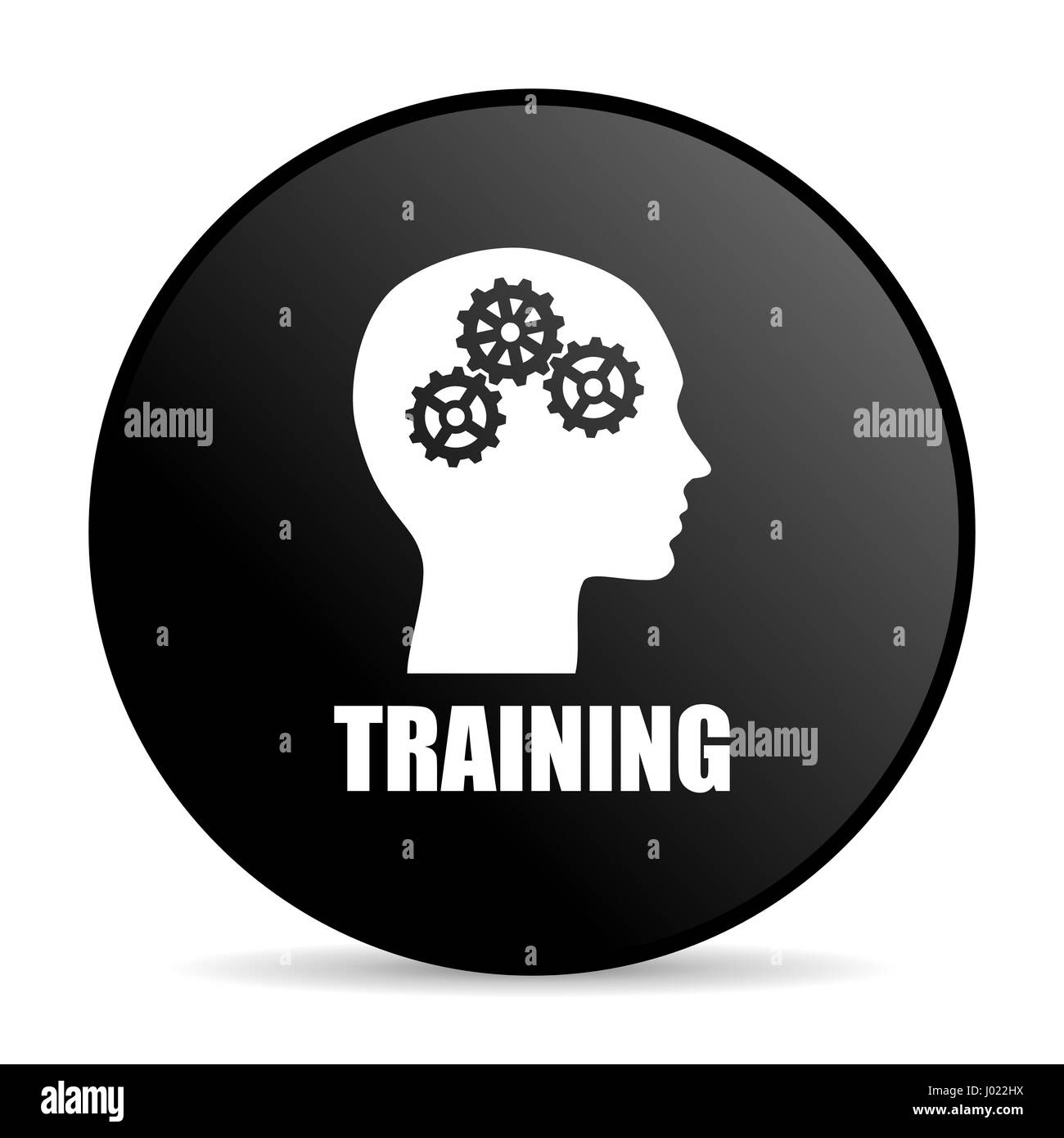 Training Course Icon Internet Button Banque d'image et photos - Alamy