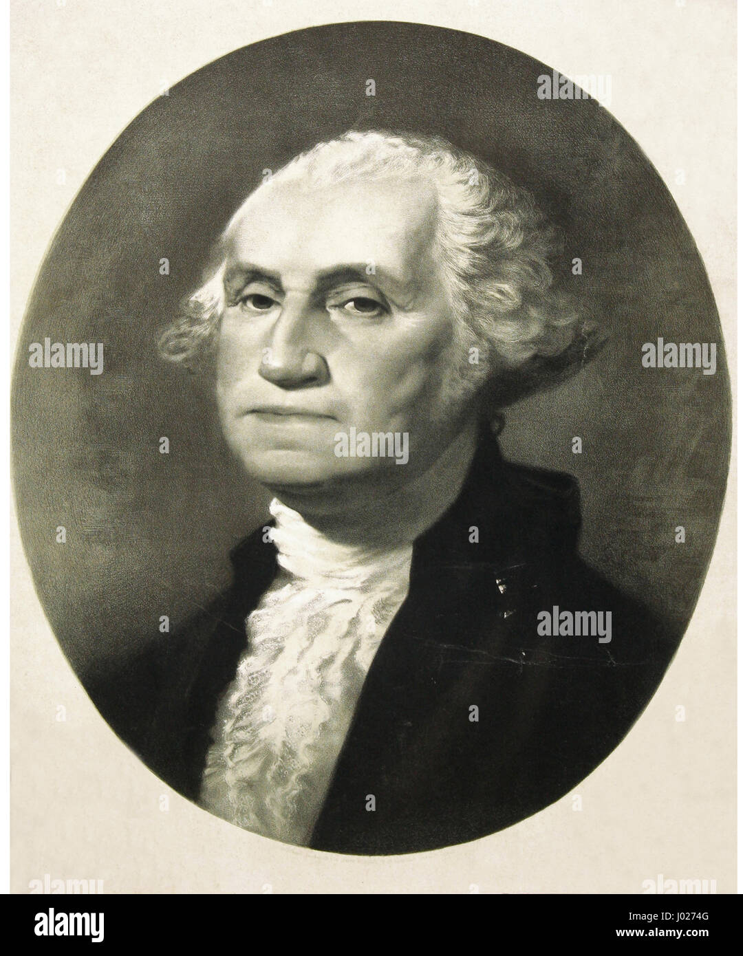 George Washington. (1732-1799) Homme politique américain et un soldat. 18e siècle. Premier Président des États-Unis. Banque D'Images