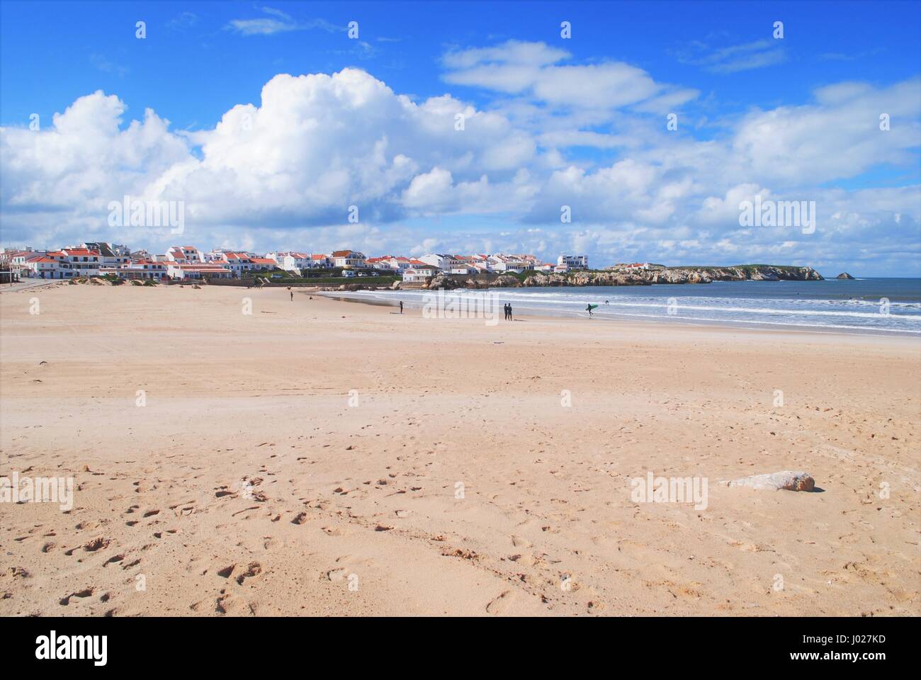 Surfer's lagoon à Peniche, Portugal Banque D'Images