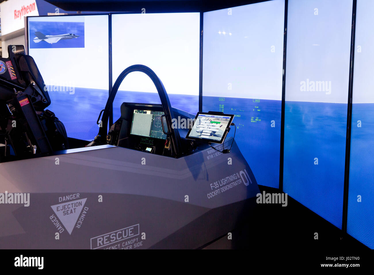 Lockheed Martin F-35 simulateur de pilotage - USA Banque D'Images