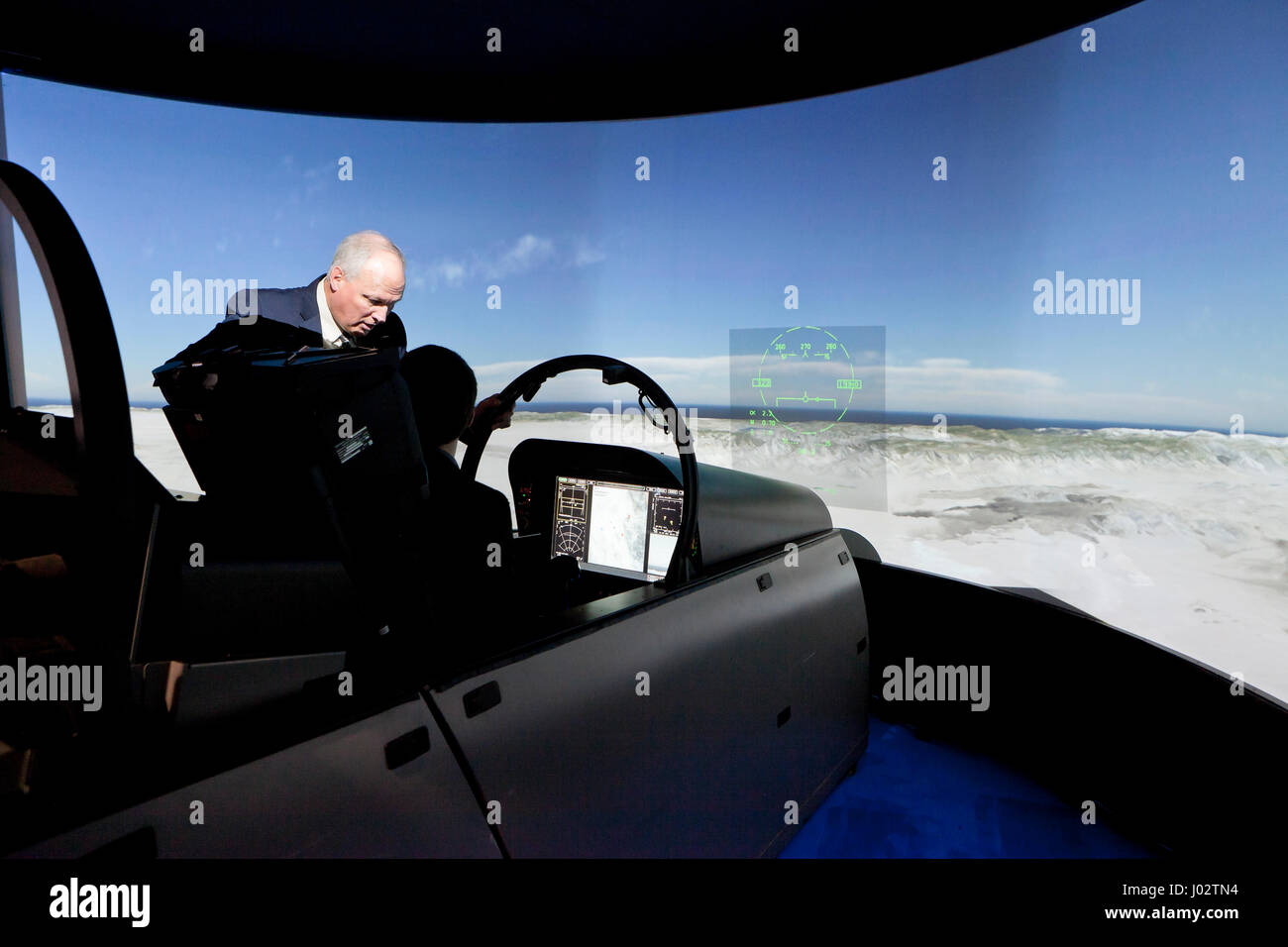 Chasseur à réaction Boeing Flight Simulator - USA Banque D'Images