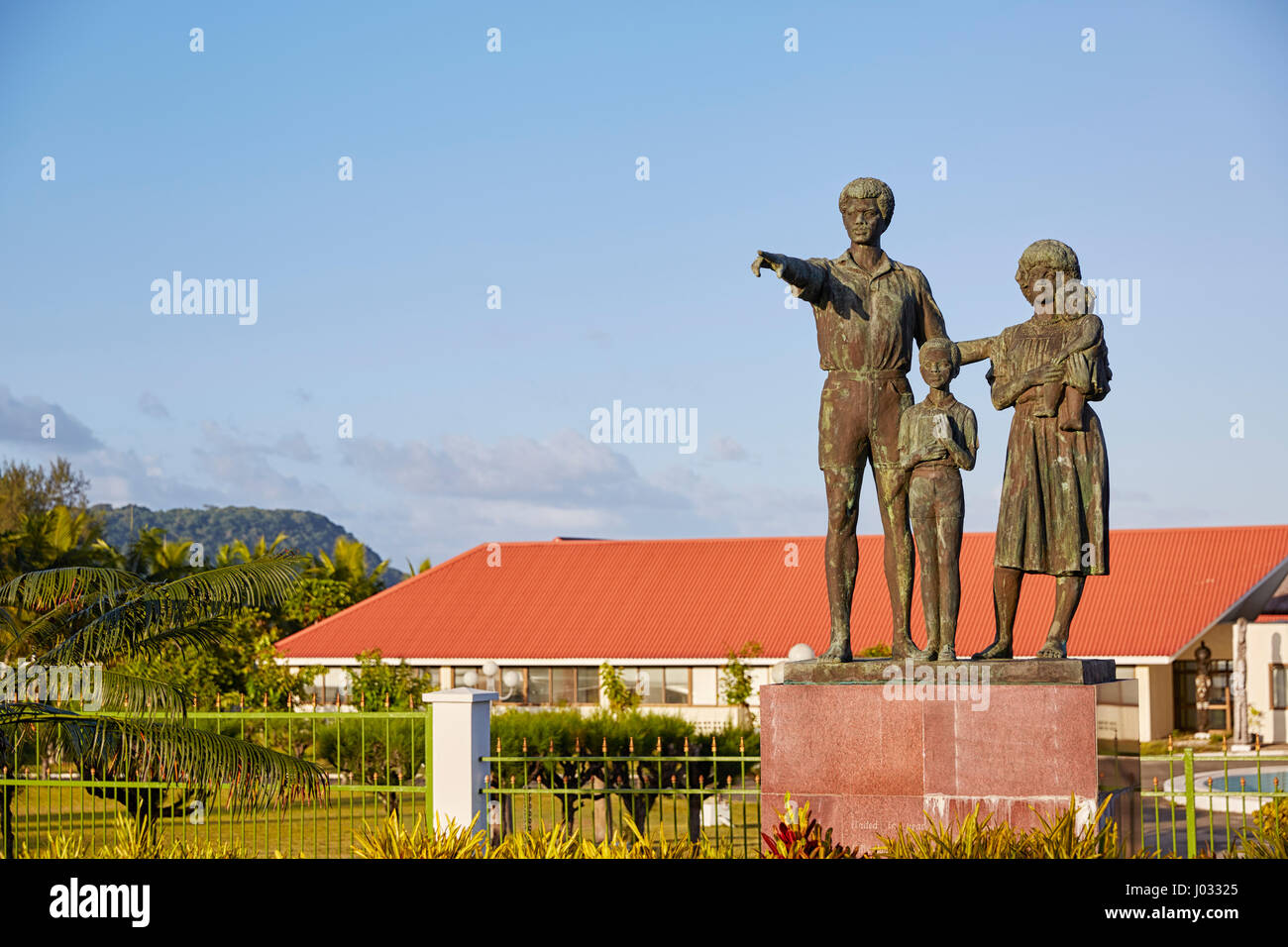 Monument de la planification familiale, Port Vila, l'île d'Efate, Vanuatu Banque D'Images