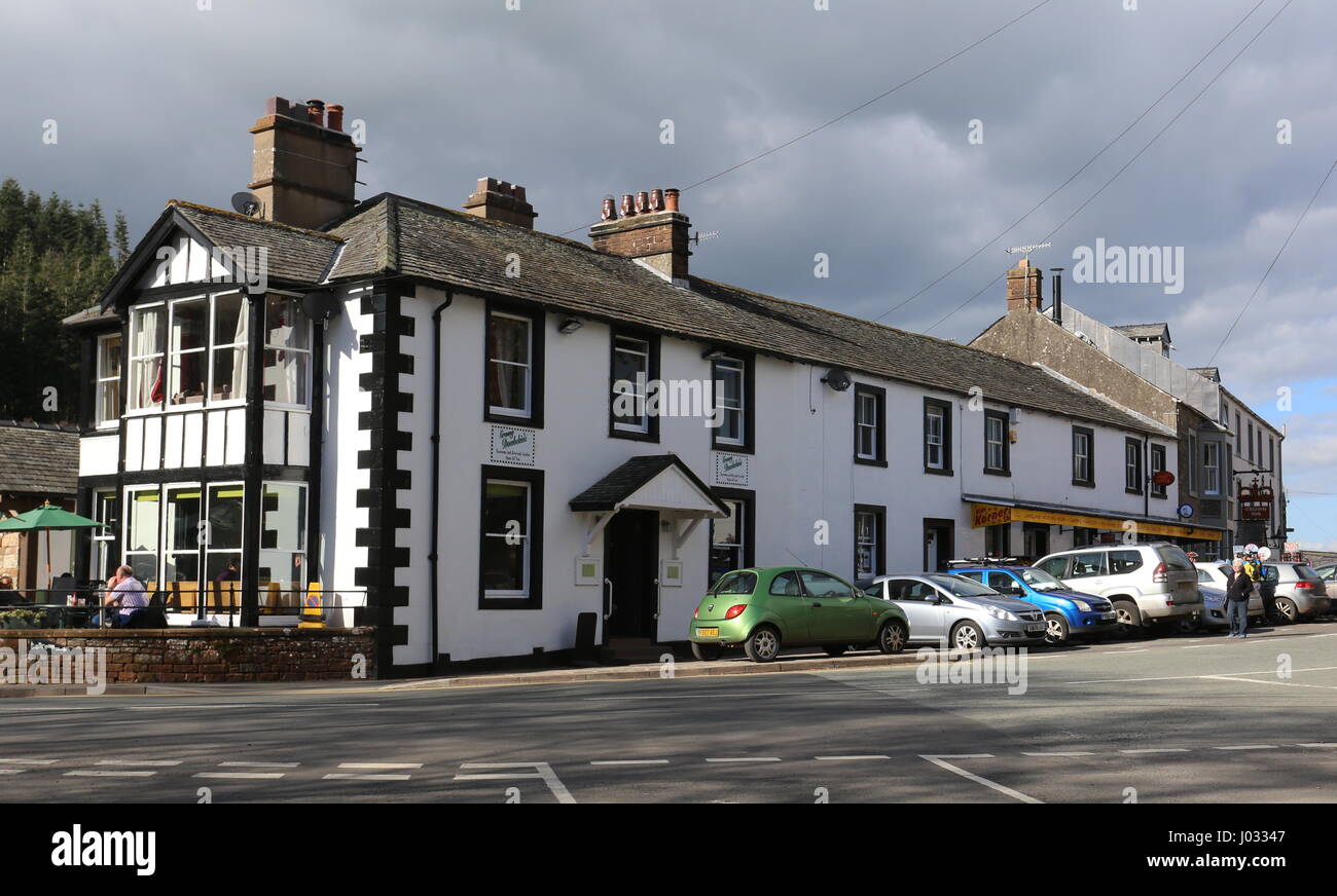 Salon de Thé mamie Dowbekin Pooley Bridge Cumbria UK Avril 2017 Banque D'Images