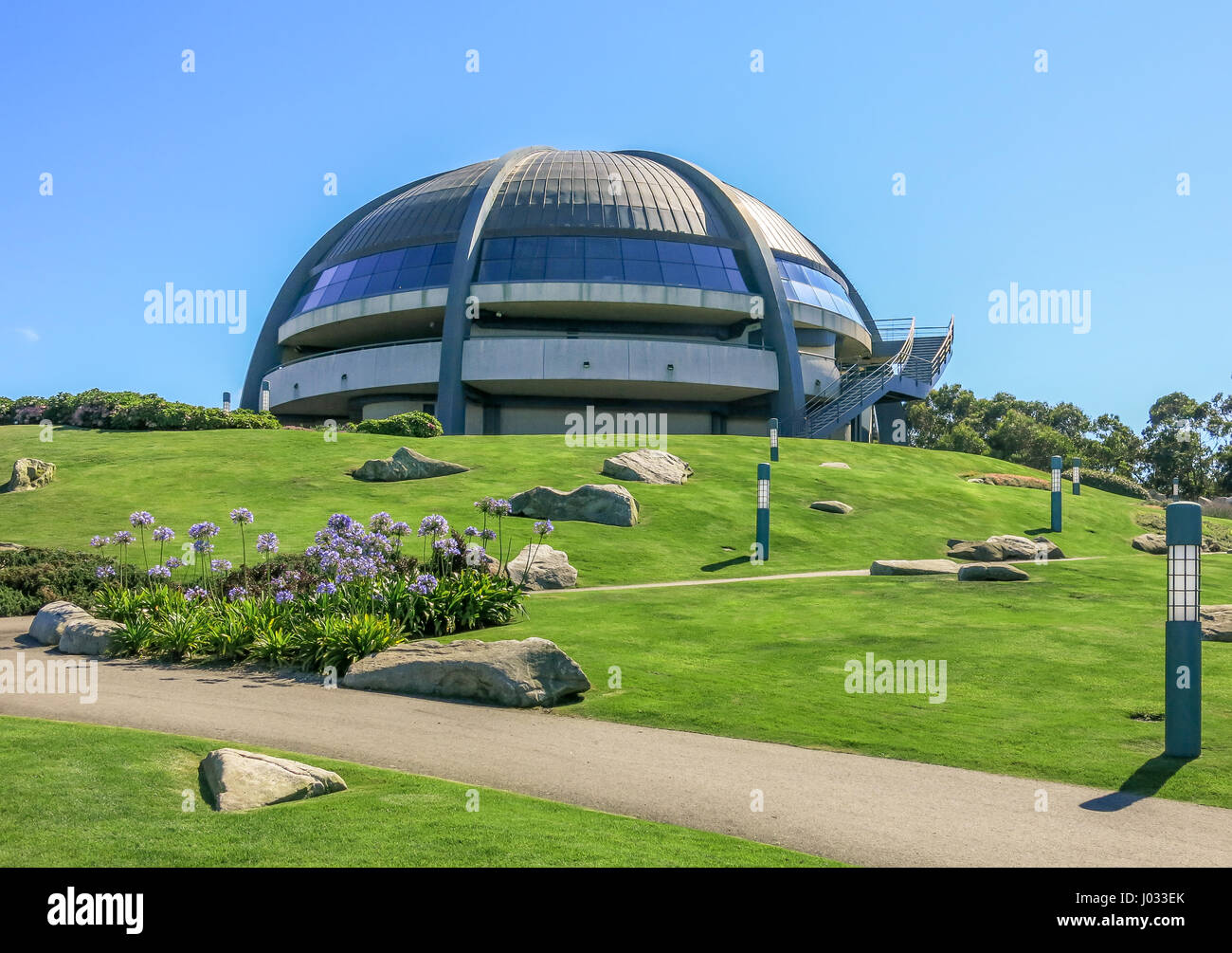 Observatoire dans Monte San Pedro Park, la Coruna, Espagne, août-08-2016 Banque D'Images