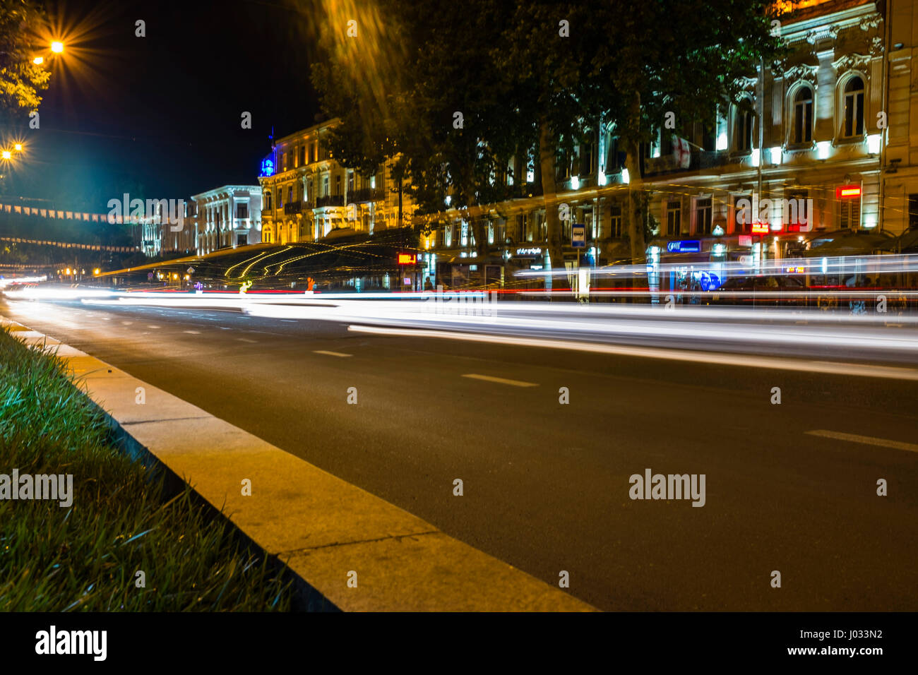 Shota Rustaveli Avenue, Tbilisi, Géorgie, l'Europe de l'Est Banque D'Images