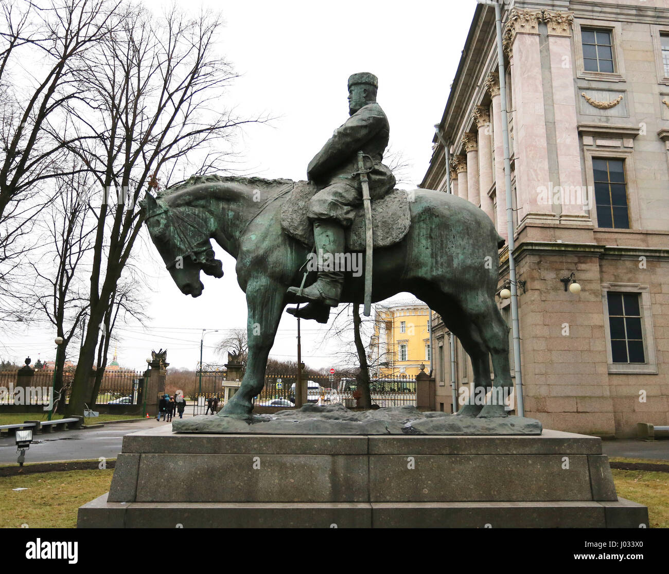 Monument à Alexandre 3 Banque D'Images