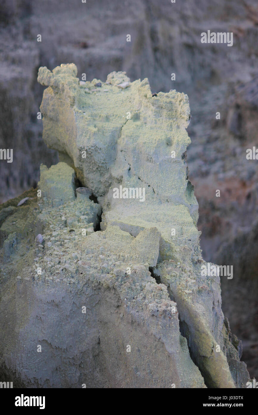 Plongez dans le monde infernal de Hell's Gate Sulphur Springs dans Tikitere, Nouvelle-Zélande. Banque D'Images