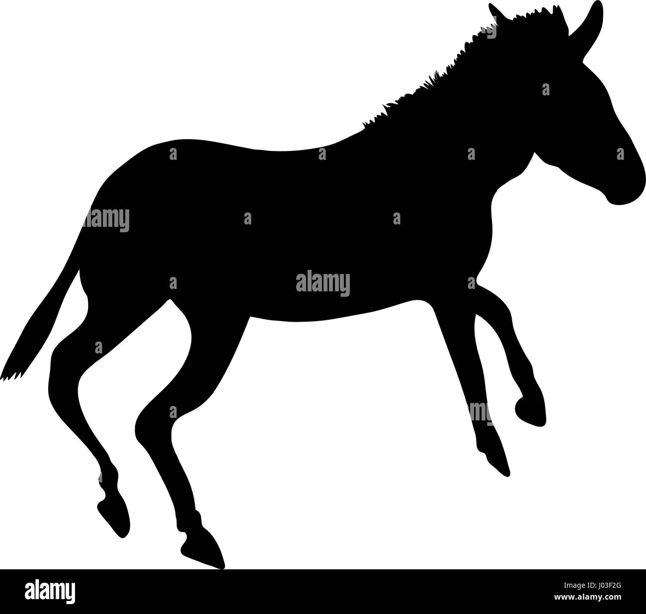 Hand drawn silhouette d'un moule sur la course sauvage Illustration de Vecteur Hand drawn silhouette d'un moule sur la course sauvage Illustration de Vecteur