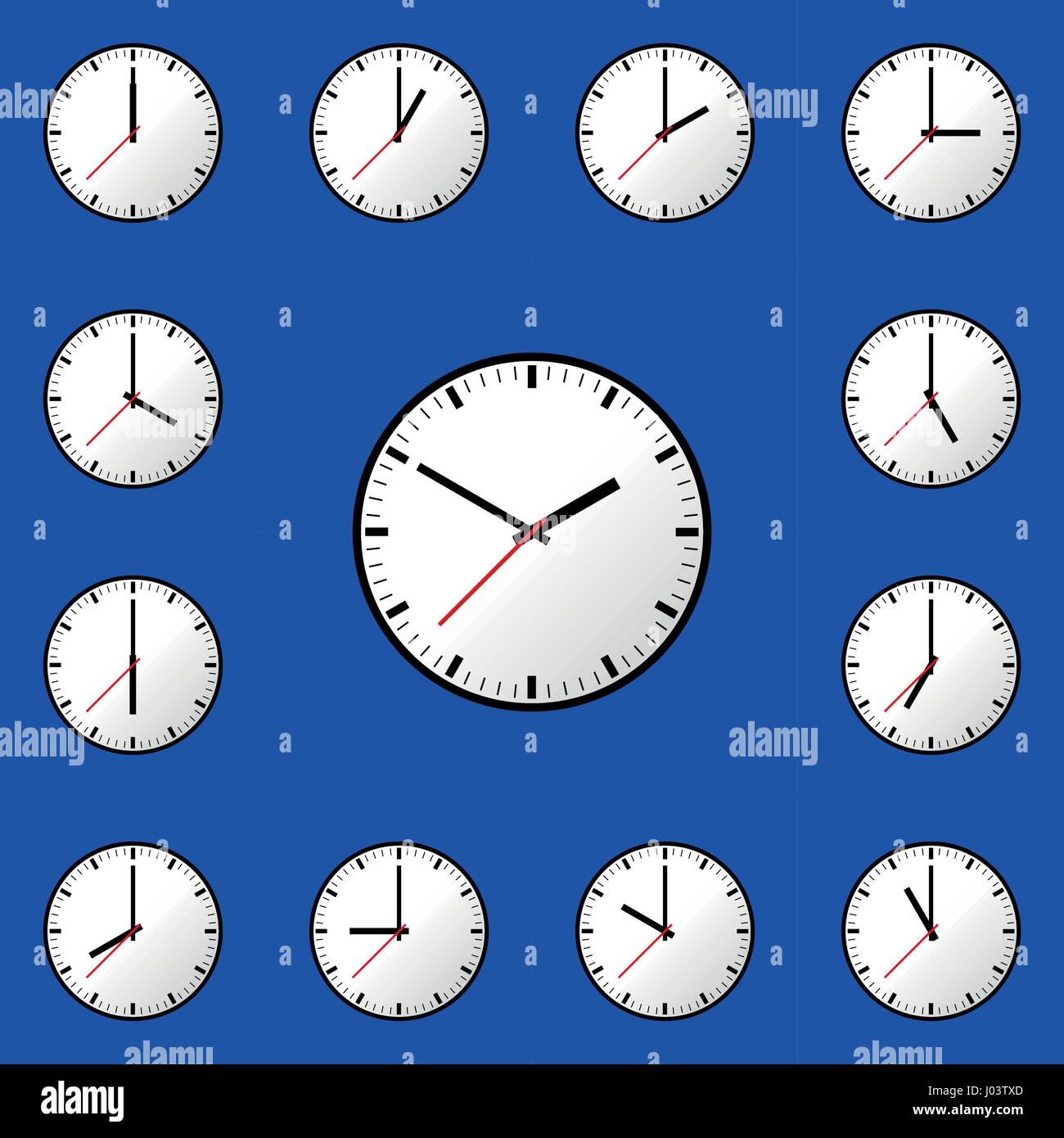 Régler l'horloge vecteur icône illustration design EPS10 Illustration de Vecteur